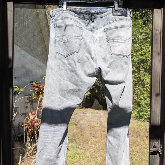 Robert Graham Grey Jeans 38 x 32 Mens - Picture 2 of 4